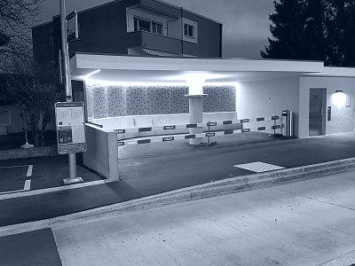 Wartebereich am Bahnhof