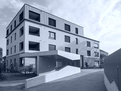 Ansicht Aussentreppe, Haus C