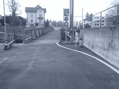 Eisenbahnstrasse als Langsamverkehrsroute