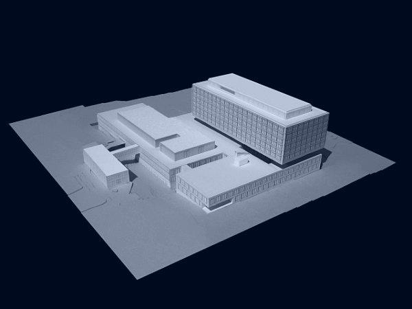 Modelldarstellung der Architekten Schneider & Schneider AG