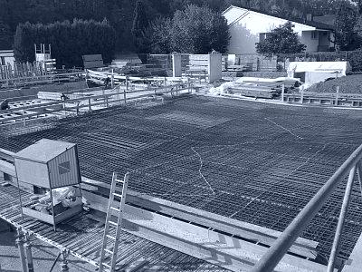 Decke über Tiefgarage