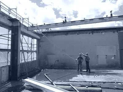 Rückbau Dachtragwerk