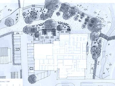 Grobkonzept Gestaltung Aussenbereich Fischerhau