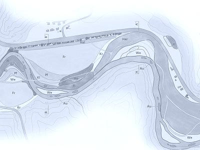 Schema Lebensraummosaik revitalisierte Murg