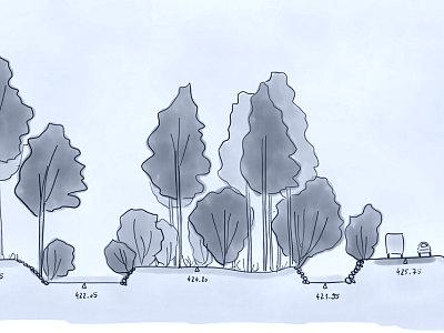 Bestandesschnitt Murg und Kanal Äuli