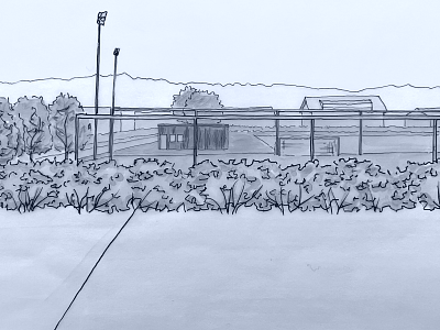 Sportanlage Berg Visu ohne Lärmschutzwand